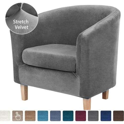 Sretch Bathtub Sofa Cover Armchair Seat Spandex Slipcover Elastic Seat Cover Protector Washable Dustproof Home Chair Decor