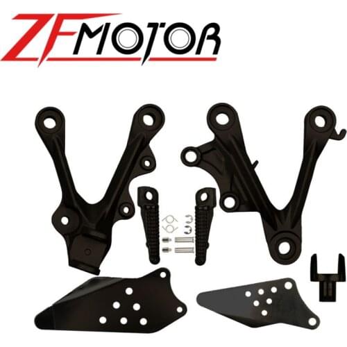 Front Footpegs Foot Pegs Footrest Pedals Bracket For KAWASAKI ZX6R ZX-6R ZX 6R 2009 2010 2011 2012 2014 09 10 11 12 13 14