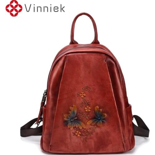 Vinniek Women's Leather Backpacks