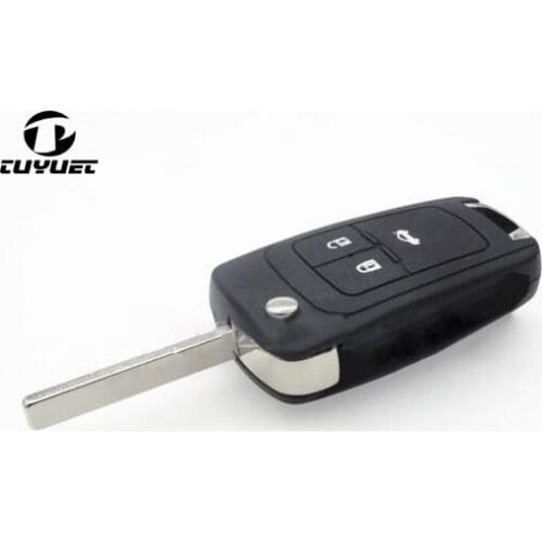 Blank Car Key Blanks Case Modified Folding FLip remote key shell for Chevrlet Cruze Spark