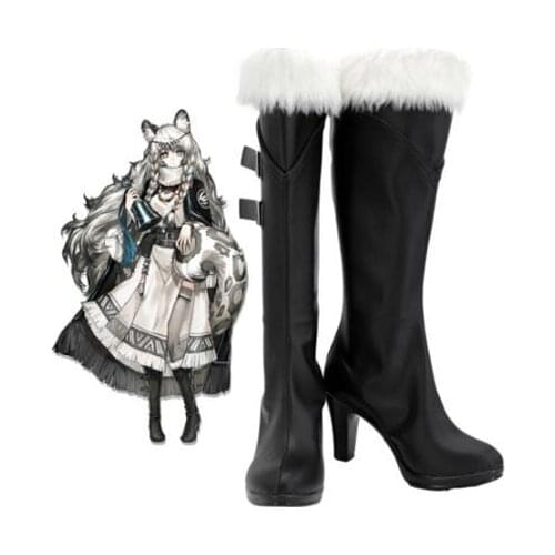 Arknights Pramanix Cosplay Boots Shoes Black Women High Heel Shoes Game Costume Customized Accessories Halloween Party Shoes