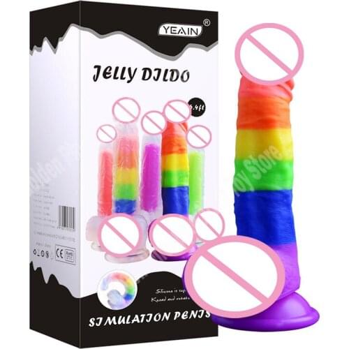 Liquid Silicone Dildo Colorful Adult Toy Soft Dildo Sex Toys Dildos Realistic Big Dick Gode Vagina Jelly Penis Sexo for Women
