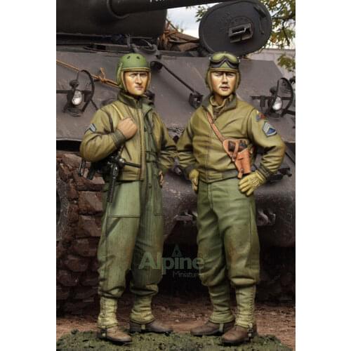 1/35 scale die-cast resin white model World War II American infantry need to manually color the model free shipping