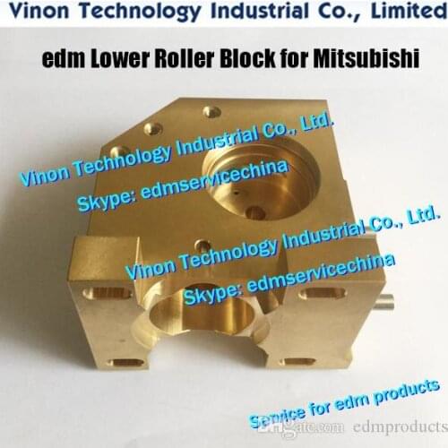 1pc) X181A735G51 Roller Base Block Lower 70x98x98 for M421 Mitsubishi DWC-FX,FX-K machines X181-A735-G51 edm Guide block lower