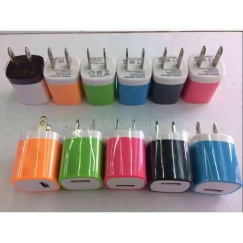 500PCS/LOT 5V 1A US Plug Home Travel Wall Usb Charger Adapter For IPHONE For Samsung Galaxy S7 S6