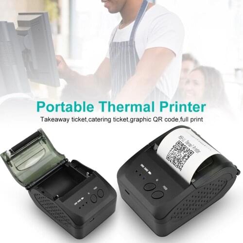Wireless Bluetooth Receipt Thermal Printer Portable POS Printer For Restaurant Sales Retail 58MM For Warehouse Logistics