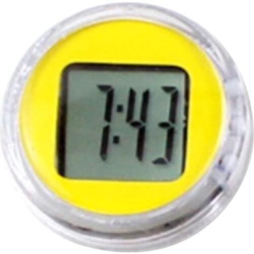 Gauge Clock Waterproof Mini Motorcycle Bike Sticky Digital Display Clock Watch Office Decor