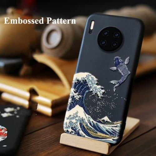 For Huawei Mate 30 Pro Mate30 Case Embossed Matte Soft Shockproof Back Cover for Huawei Mate30 30Pro LICOERS Official Case Funda