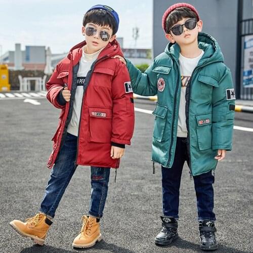 Winter Parkas Jacket Childrens Clothing for Boys Girls Baby Clothes Thicken Top Jacket Toddler Kids Cotton Clothes Hooded Coat