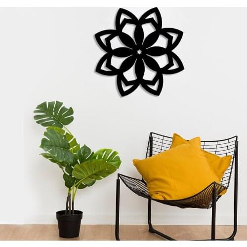 Diatomaceous Daisy Flower Wall Room Accessory Wooden Table 50x50cm