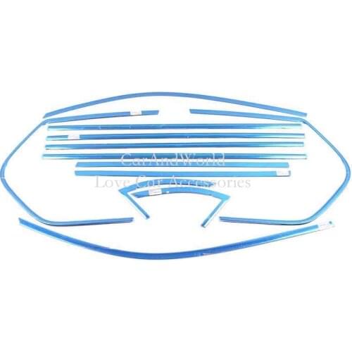 For Nissan X-trail T31 2008-2013 Stainless Car Door Glass Full Window Pillar Frame Cover Middle Column Garnish Trim Accessories