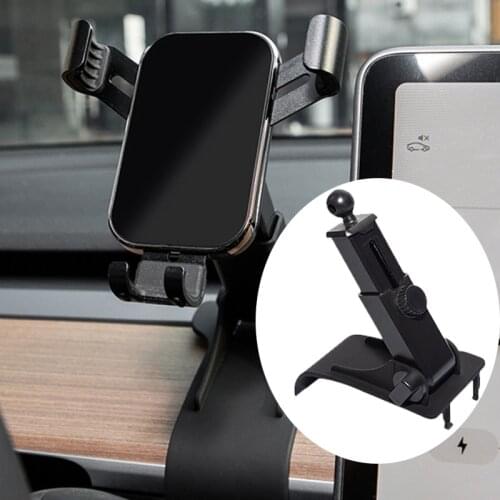 For Tesla Model 3 Model Y(Right Side) Car Cell Phone Holder Accessoires Phone Mount Phone Holder Support Dashboard Mount Holder