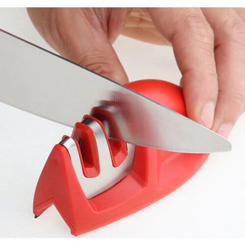 Mini 2-Stage Kitchen Knife Sharpener Professional Knife Sharpening Stone Ceramic Tungsten Steel Sharpener for Knives