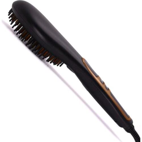 Hairens Ionic Ceramic Electric Hair Straightener Comb Brush,For Hair,Fast Warm Up,LED Display, Auto Power Off, Hair Brush