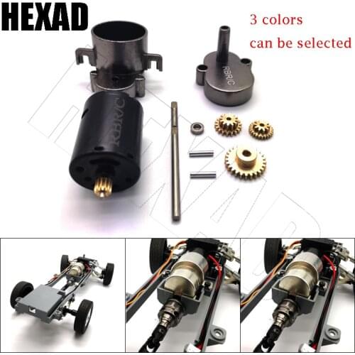 WPL D12 Metal Gearbox Gear With 370 Brush Motor for WPL D12 1/10 Climbing Off-road RC Car Upgrade Parts