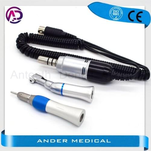 NEW Dental Lab E type Micromotor M33Es 35000rpm Hand piece&contra angle straight Handpiece Electric polishing brush tool