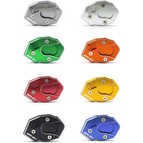 Motorcycle Side Stand Enlarge Plate Kickstand Extension For Kawasaki ER6N ER6F ER-6N ER-6F