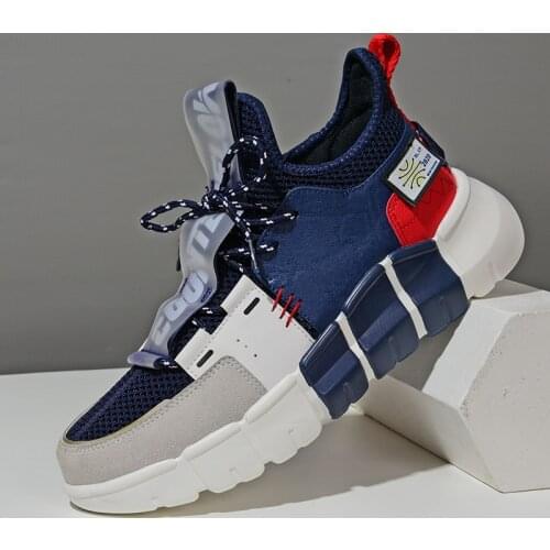 Mens Sneakers Breathable Casual Running Shoes Outdoor Walking Sports Shoes Lace-up Zapatillas Deportivas Men Flat Shoes