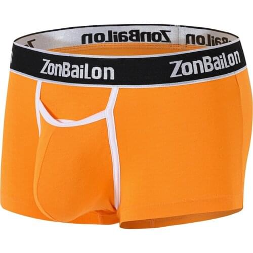 Men‘s ’Boxer Shorts Underwear Convex-Pouch Sexy Solid Classic Male Panties Lingerie Mens Boxer Briefs With Pouch Underpants