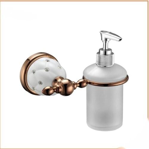 Bathroom Hardware Kit Bathroom Rose Gold Hotel Special Soap Bottle Holder For Toilet Bathroom Accessories Sets