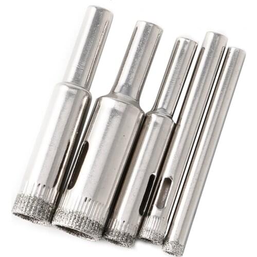 Hole Saw Drill Bits Set Tile Ceramic Cutter Glass Marble 5mm-12mm 5 Pcs Diamond A0KF