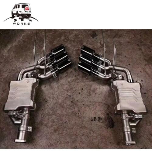 G class W463 flame Exhaust system W463 G63 G65 G500 G55 muffler tips end pipes 1990-2018y