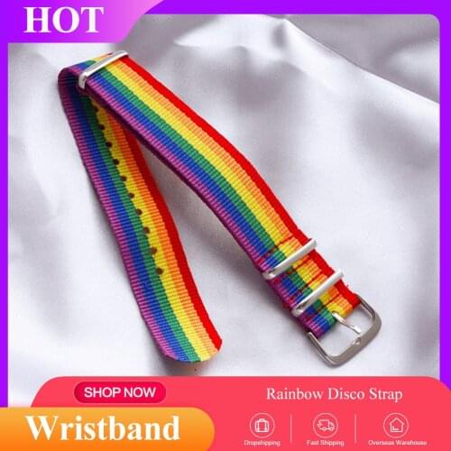 Couples Rainbow Bracelet Adjustable Women Girls Wristband Strap Colorful Bracelets For Man LGBT Gay Lesbian Pride Merchandise