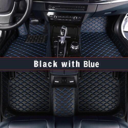 Custom Car Floor Mats For GMC Terrain 2010 2011 Leather Waterproof Accessories Foot Cover Auto Modeling Carpet