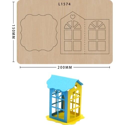 Cutting Dies Cute House Diy For Scrapbooking New Wooden Die Mould Suitable For Common Die-cutting Machines In The Market