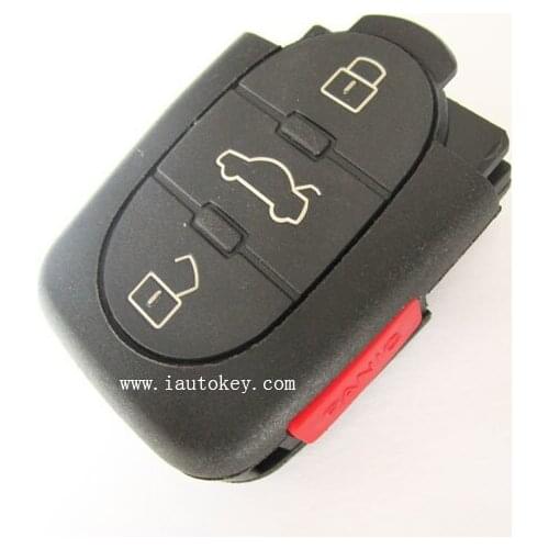 10pcs/lot Replacement Remote key Starter Keyless Entry Fob 3+1 Button 315MHZ 4D0 837 231P 4D0837231P For A4 A6 TT Quattro