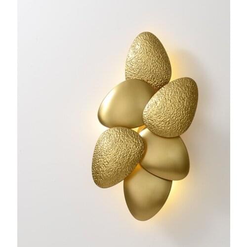 Light luxury wall lamp living room background wall household Nordic bedroom bedside lamp aisle designer wall lamp