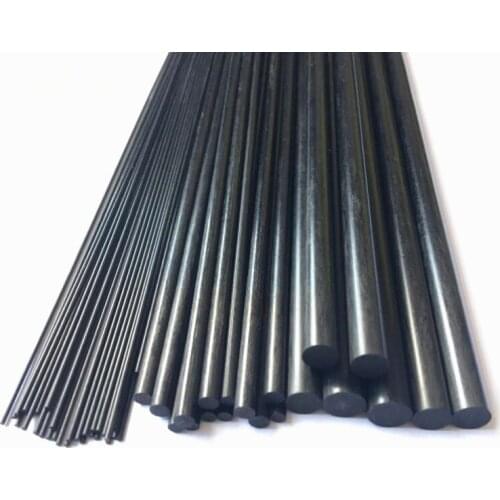 Carbon Fiber Rods For RC Airplane Matte Pole 1mm To 12mm Diameter/length 500mm