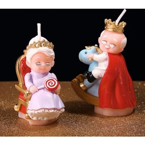 Birthday Candle King Queen Old People Birthday Parents Grandparents Grandmother Golden Wedding Silver Wedding Anniversary Gifts