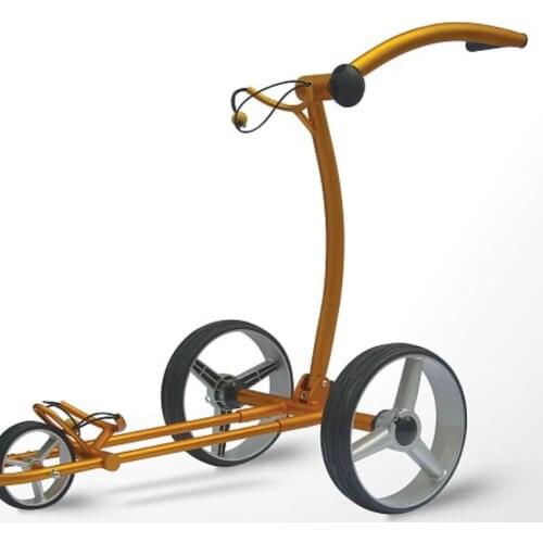 Push golf trolley manual brake golf bag trolley