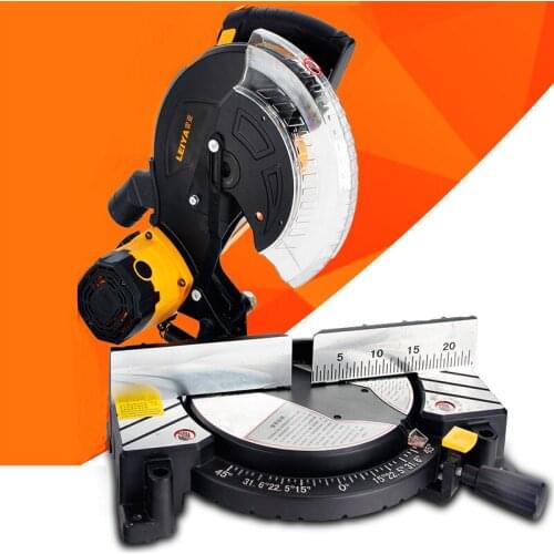 Precision Miter Saws for Aluminum Wood Plastic Machine 10 inch Electric Mitre Saw Angle Compound Sliding Free Cutting Machine