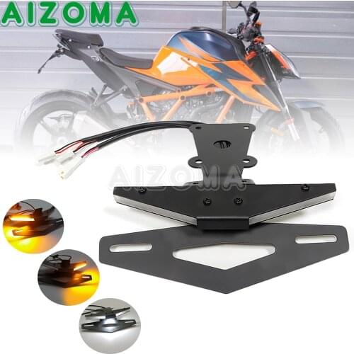Motorcycle Rear Tail Tidy Fender Eliminator License Plate Bracket Kit W/ LED Light Taillight Turn Signals For 1290 Super R 2020