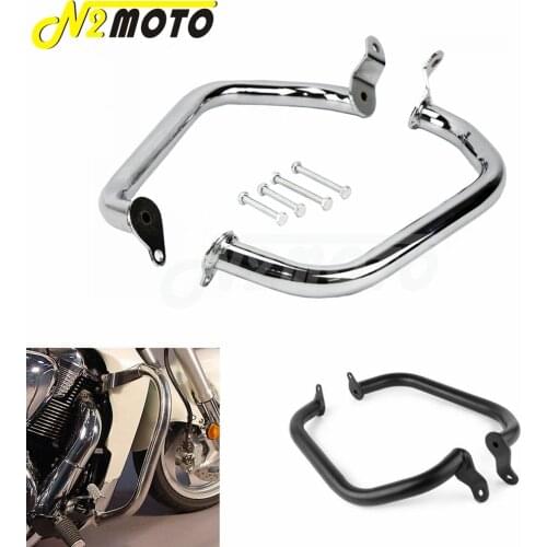 Chrome/Black Motorcycle Highway Engine Guard Crash Bars For Suzuki Boulevard M109R 2006-2012 2013 2014 2015 2016 2017