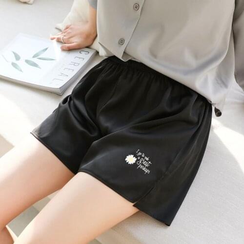 Safety Pants Womens Summer Thin Anti Light Ice Silk Can Be Worn Inside and Outside Large Size Loose Home Three-point Underpants