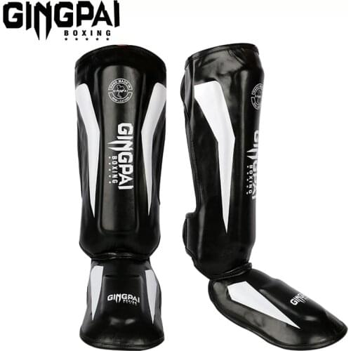 Protection Top Quality Boxing shin guards MMA instep protectors foot kickboxing pad Muaythai Training Leg support protectors