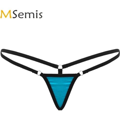 Womens Knickers Erotic Extreme Bikini Thong Sexy Super Low Rise T-Back Mini Briefs Underwear Ladies Micro Slip G-String Panties