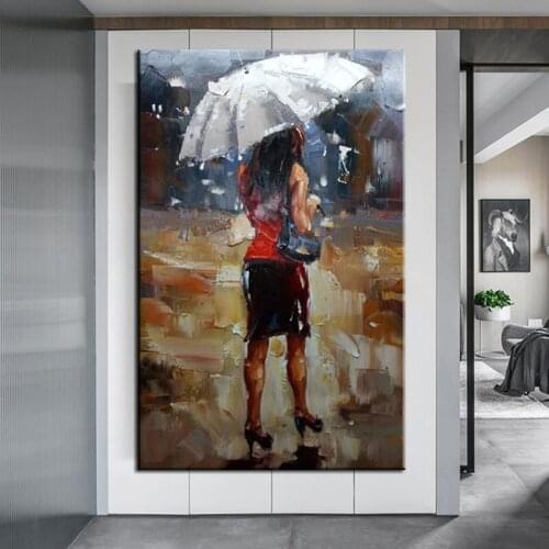 100% Hand painted Modern Landscape People Abstract Oil Painting Wall Art Home Decor Wall Pictures On Canvas No Framed Large Size