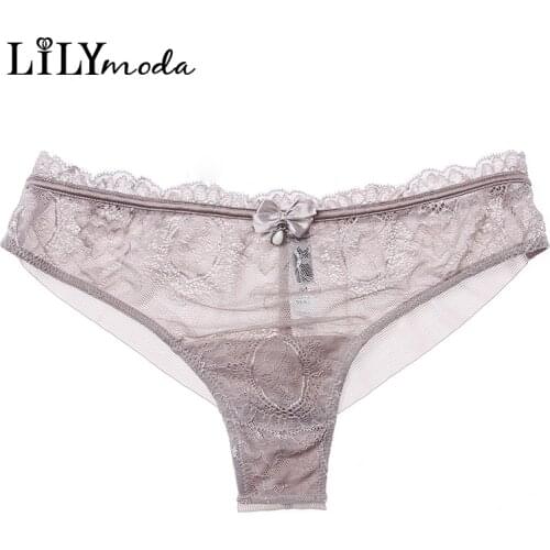 New Women Sexy T back Thongs Panties Seamless Soft Transparent Lace Briefs Sexy T pants panty Ladies Hot Lingerie Soft Underwear
