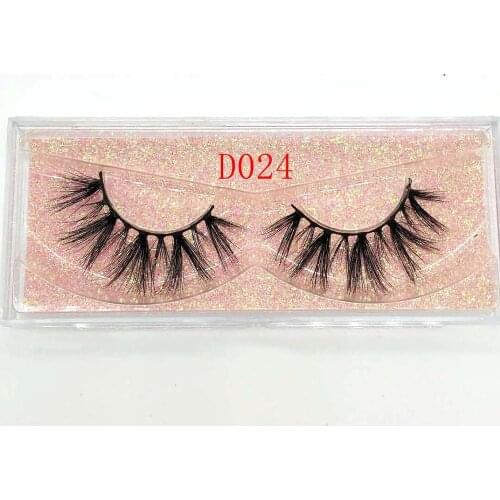 3d mink eyelashes real mink hair fluffy natural eyelashes handmade fake lashes makeup lashes mink hair D024