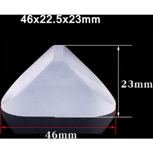 46x22.5x23mm Optical Glass Triangular Right Angle lsosceles K9 Porro Prisms Lens For Telescope Optics