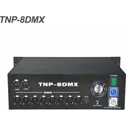 8DMX Amplifier TNP Network Processor Disco DJ Party Moving Head Light Power Amplifier Connectors Stereo Power Audio Amplifier