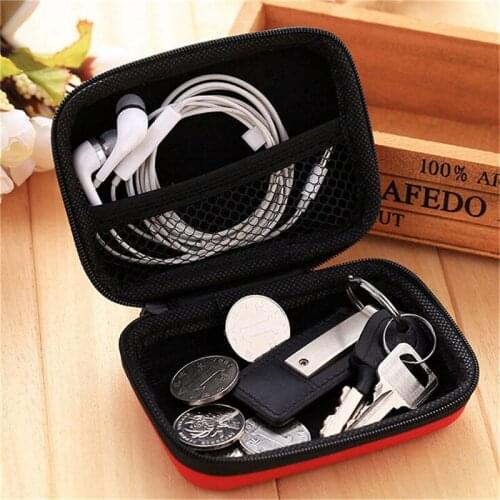 Travel Earphone Accessories Hold Case Storage Case For Headphones Earphone Earbuds Carrying Hard Bag Box Case For Keys Coin