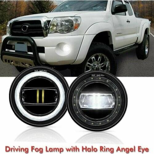 Auto LED Fog Lights with Daytime Running Light DRL For Tacoma 2005-2011/Tundra 2007-2013/Solara 2004-2006/Sequoia 2008-2015