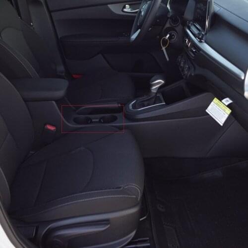 For Kia Forte Cerato K3 2019 2020 Carbon Fiber Interior Front Water Cup Holder Cover Trim Car Accessories