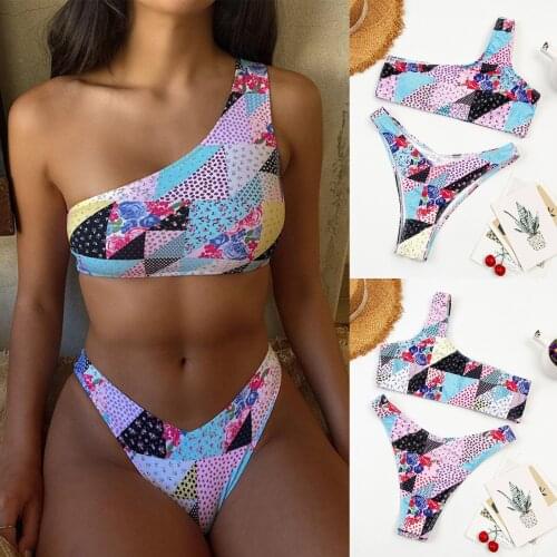 Printed Bikini Women Swimsuit Beach Suit Biquini Bathing Suits Sexy Push Up Unpadded Brazilian Bikini Set Beachwear Dropshipping