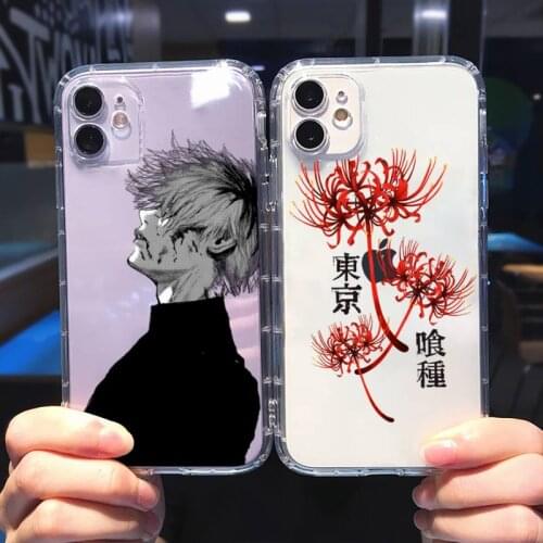 Tokyo Ghoul Kaneki Ken Phone Case Transparent soft For iphone 5 5s 5c se 6 6s 7 8 11 12 plus mini x xs xr pro max
